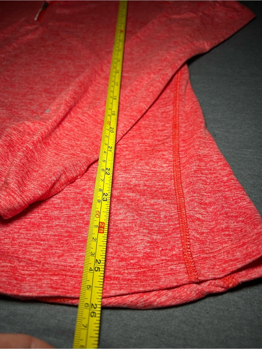 Nike Women's Heather Coral Half-Zip Pullover